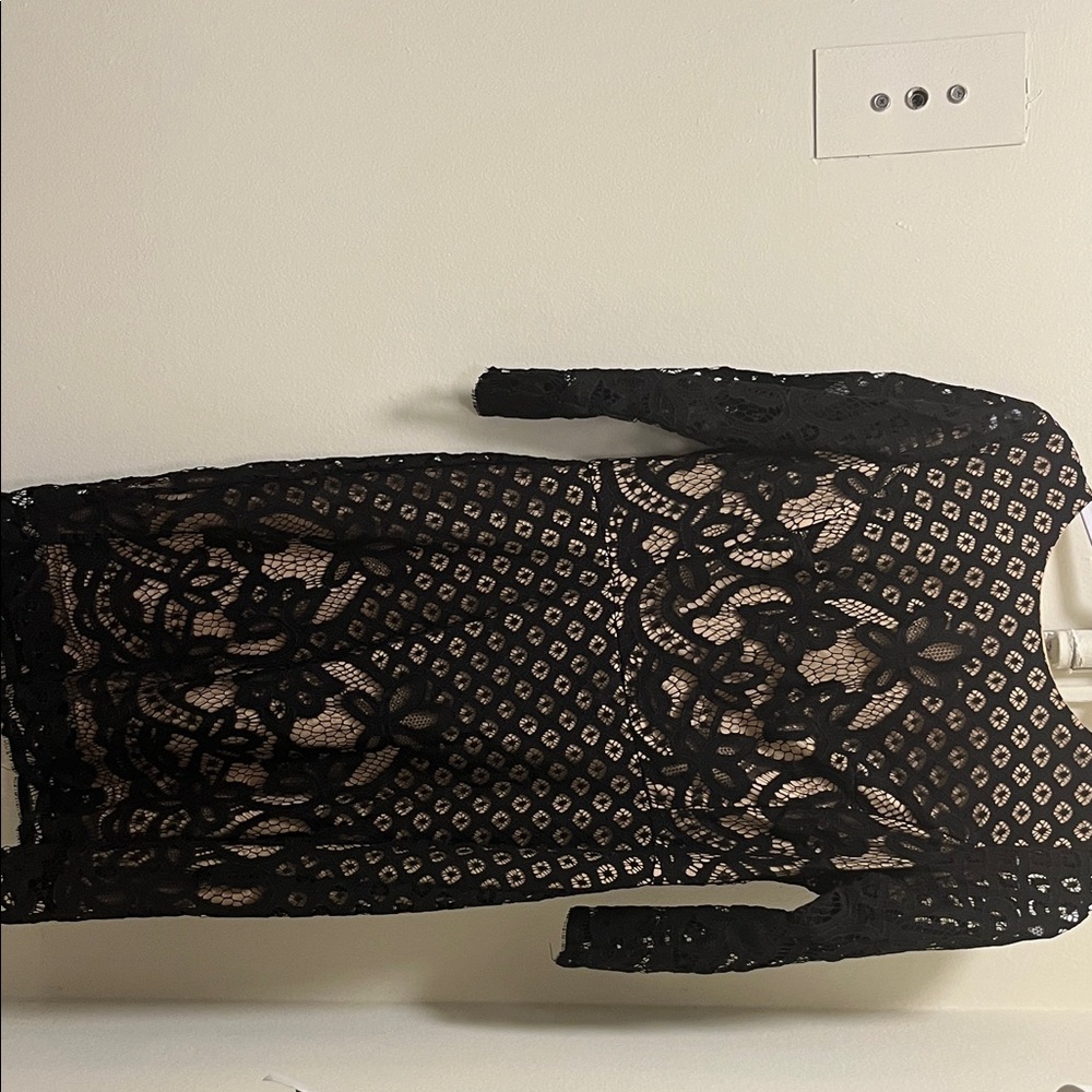 Danny & Nicole Black Lace Chemise